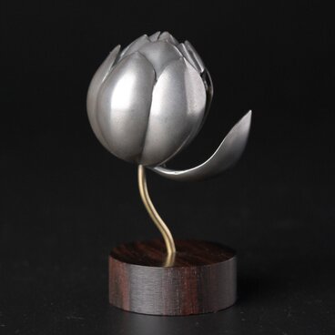 南蛮焼締　蓮葉形　蓮花蛙象嵌　掛け花生　合せ箱付　V　R7084 蓮と蛙 | iichi 日々の暮らしを心地よくするハンドメイドや