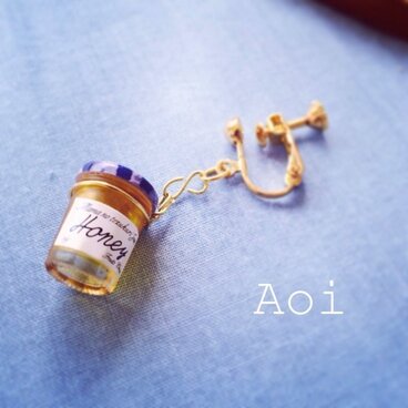 ハチミツイヤリング(片耳用