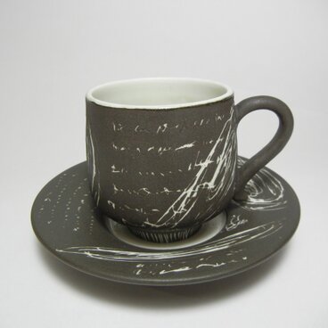 カップ＆ソーサー(黒)