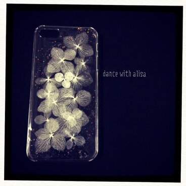 iPhone ケース 紫陽花の心