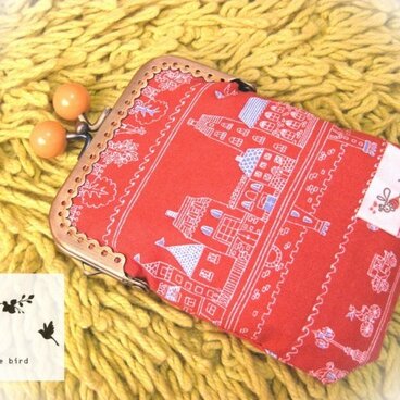 がま口カードケース　＊海の見える街＊