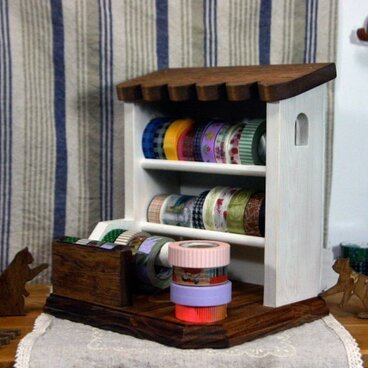 プロバンス風白壁マスキングテープショップカッター