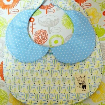 襟付きリバーシブルスタイ