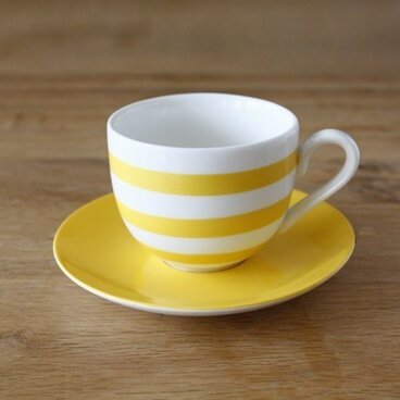 目覚めのティーカップ＆ソーサー（レモンイエロー）
