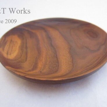 プレート　ウォルナット (M)
