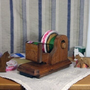 パイン製楽セロマスキングテープカッターM(スチールベース）