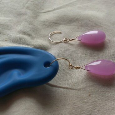 再販✳【14kgf 】ｸﾞﾚｰﾌﾟｷｬﾝﾃﾞｨピアス