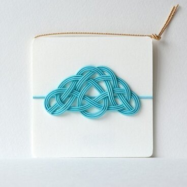 水引のついたメッセージカード「マツ」（そらいろ）