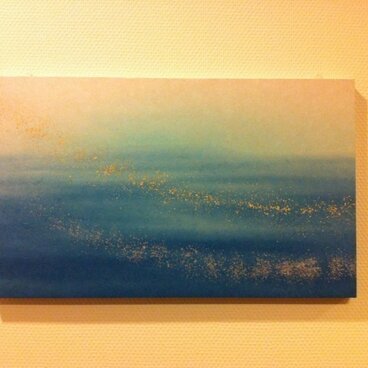 金箔和紙のファブリックボード