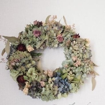 ウェルカムリース ｜アジサイ　φ３５