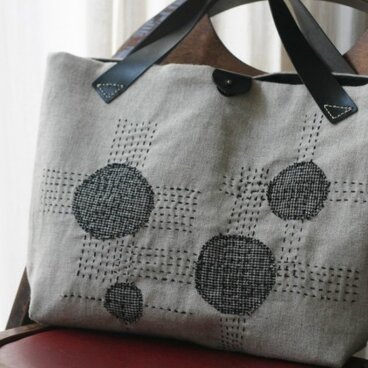 刺し子バッグ「伝心」