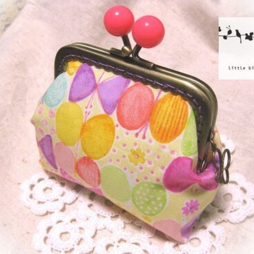 がま口 ＊ Ribbon Butterfly＊pink