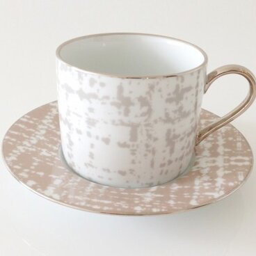 ツイードのカップ＆ソーサー