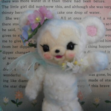 羊毛フェルト ベビープランター風 くまちゃん