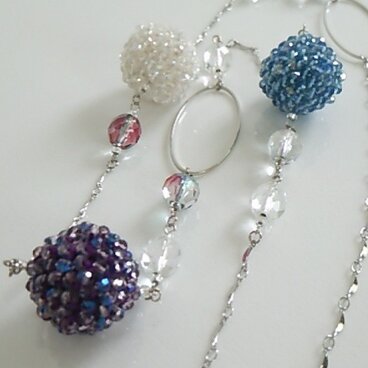 «再販»【送料無料】シルバー･ビーズボールネックレス