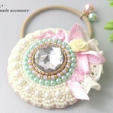 フリルサークル　プリンセス　ミント×ピンク