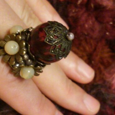 【一点物】ヴィンテージ イタリアンパーツのデザインリング