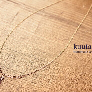 アメジストのしずくネックレス(14kgf)