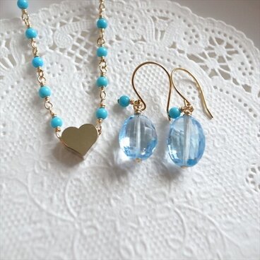 【junta様オーダー】ネックレスとピアスのセット