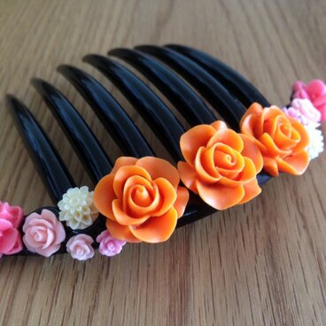 フラワーコーム(オレンジ)