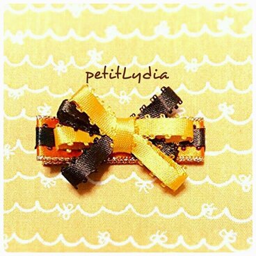 ベビー＆キッズヘアピン　オレンジチョコ