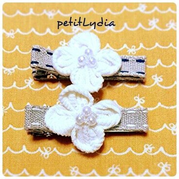 ベビー＆キッズヘアピン　さくらそうセット