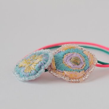 カラフラワー ヘアゴム