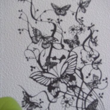 メルヘン切り絵：乱舞