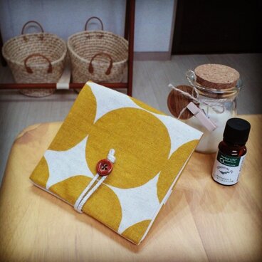 詰め替えティッシュカバー【カラシ】