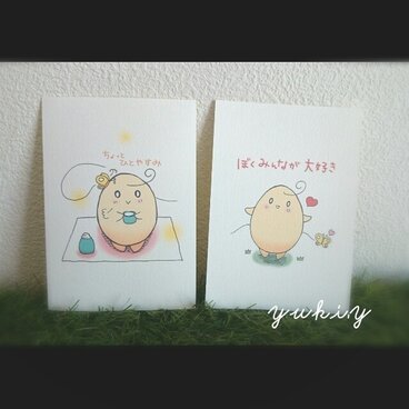 たまごちゃんポストカード５枚セット