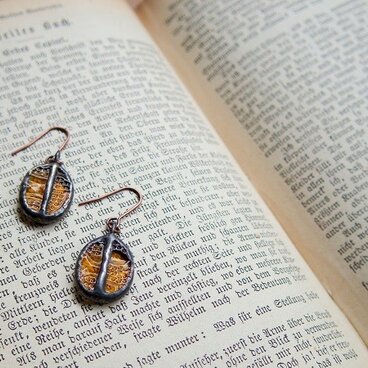 コーヒー豆のピアス