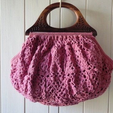 〈草木染め〉モチーフ編みのグラニーバッグ