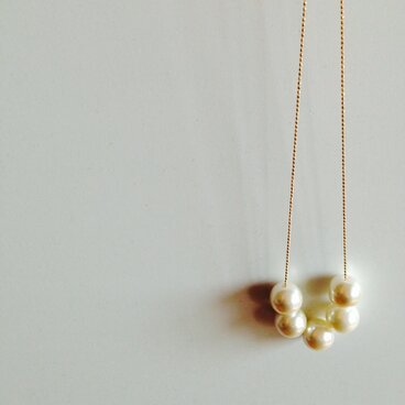 ５つパールネックレス