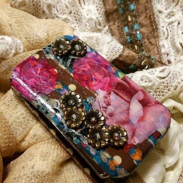 【一点物】デコラティブ コンパクトミラー