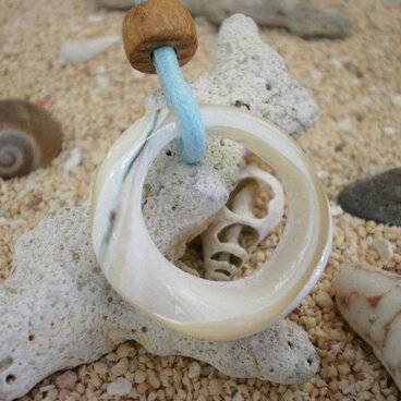 ⑤夜光貝のリング　アクセパーツとしてお好きなように