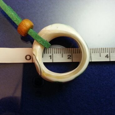 ⑥夜光貝のリング　アクセパーツとしてお好きなように