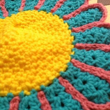 まるでお花畑シートクッション Y3姉妹