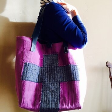 刺し子バッグ「正道」