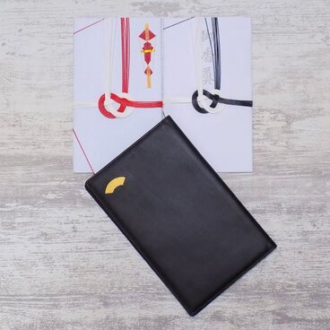 ※在庫あり　本革製　冠婚葬祭兼用　セレモニーケース　袱紗　黒  　