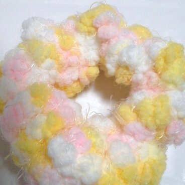 ボリューミーゆるふわシュシュ＊ハッピーイエロー