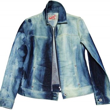 Gジャンブルゾン ユーズドにダメージ加工　アンティークピン