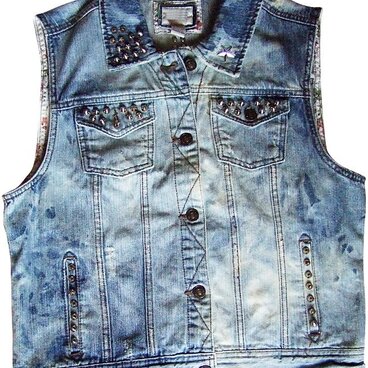 Gジャンベスト ダメージ加工・スタッズ