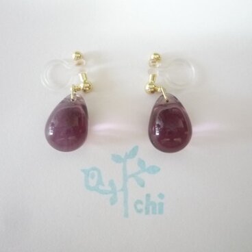 BigDropイヤリング ーアメジストー