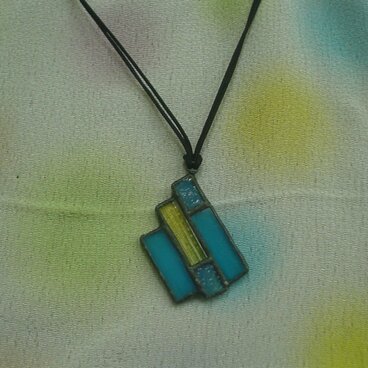 ステンドグラスペンダント　CutUpPoem