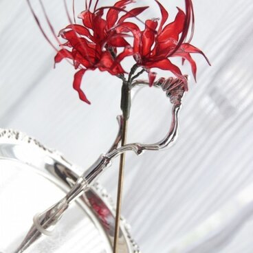 彼岸花のかんざし