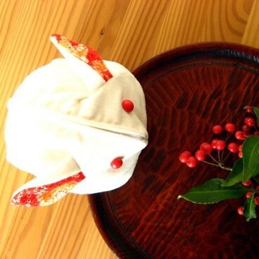 うさぎまんじゅうポーチ　睦月