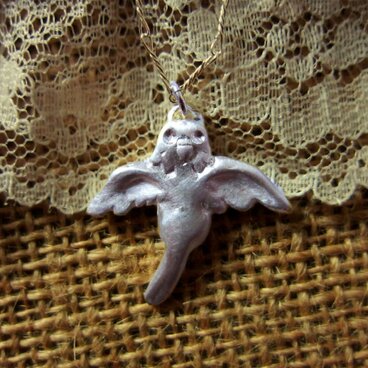 羽ばたき小鳥【シルバーネックレス】