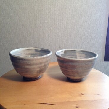 粉引き飯碗（ペア）