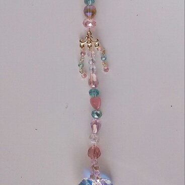 ミニ　サンキャッチャー　草原のハート