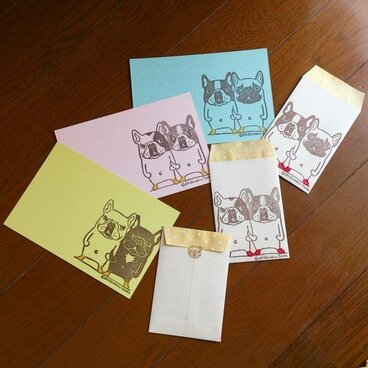 フレンチブルドッグ★ぽち袋＆ポストカードSET